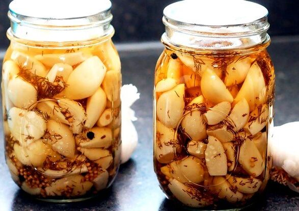 Knoblauchtinktur zur Beseitigung von Parasiten