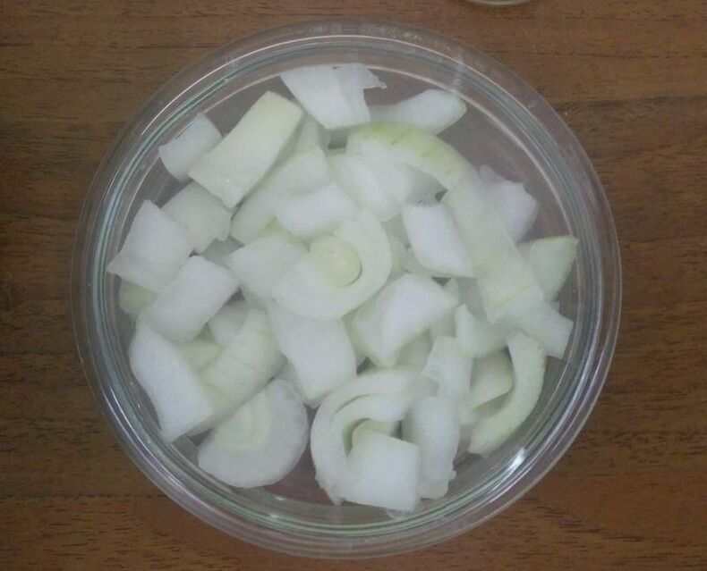 Zwiebeltinktur zur Zerstörung von Parasiten im Körper.